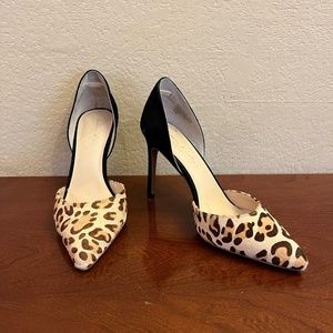 Lara & Lillian High Heels, Leopard / Black, Size 9.5M